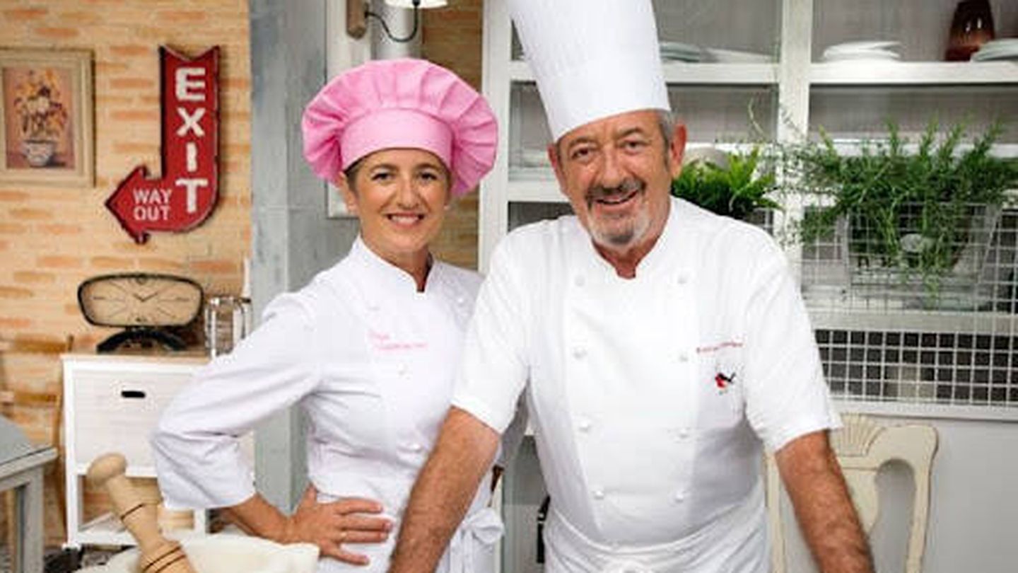 Los chefs Eva y Karlos Arguiñano. (Atresmedia)