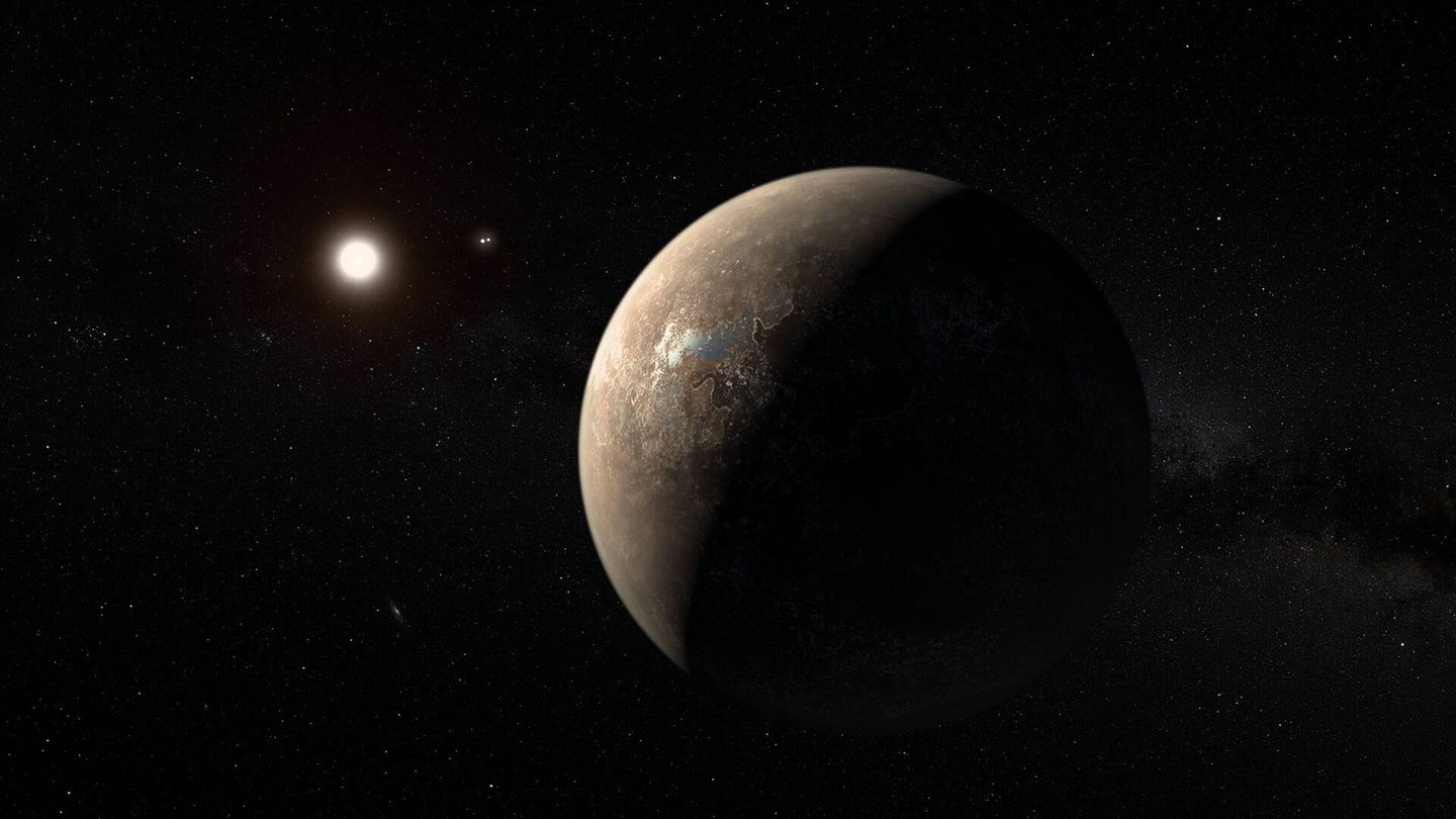 Una ilustración de cómo puede ser Proxima Centauri b. (NASA)