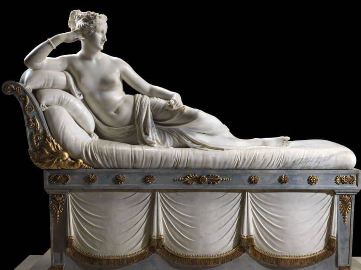 Foto: 'Venus Victrix' es una obra de Antonio Canova en la que mitifica a Paulina Bonaparte como la diosa Venus. (Facebook)