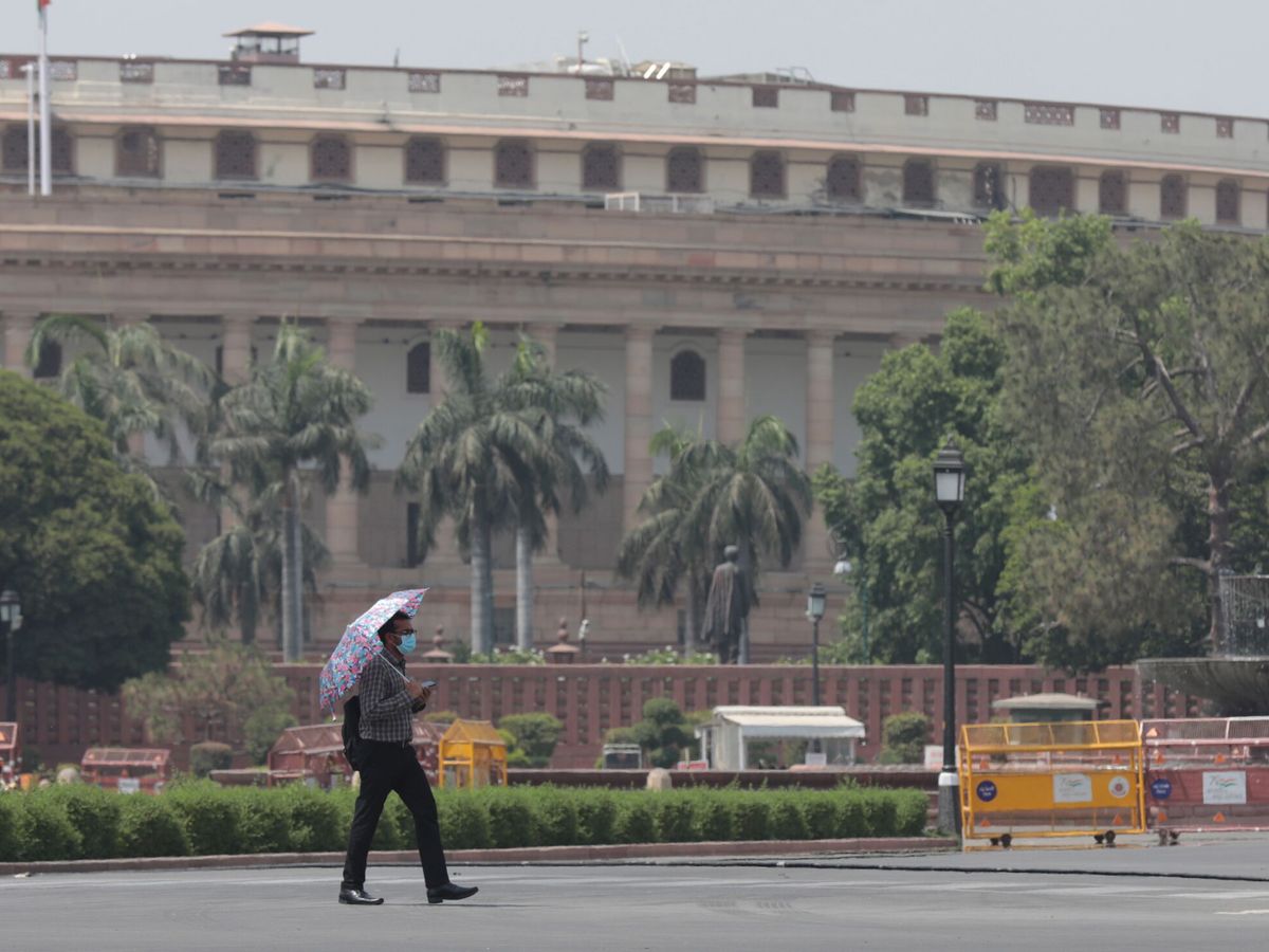 Foto: Nueva Delhi podría alcanzar los 45 grados centígrados. (EFE/R.Gupta)