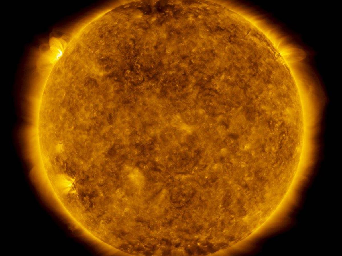 Foto: Imagen reciente de la NASA en la que se contemplan las erupciones solares. Foto: NASA