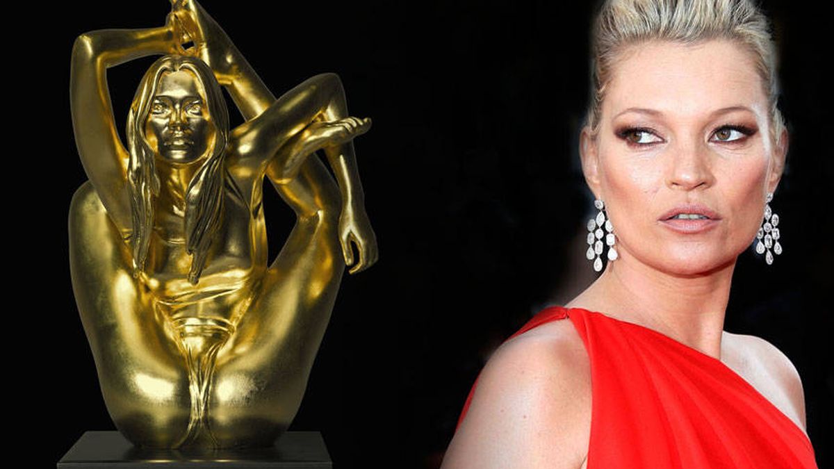 Subastada por 104.000 euros la escultura de oro sexualmente más explícita de Kate Moss 