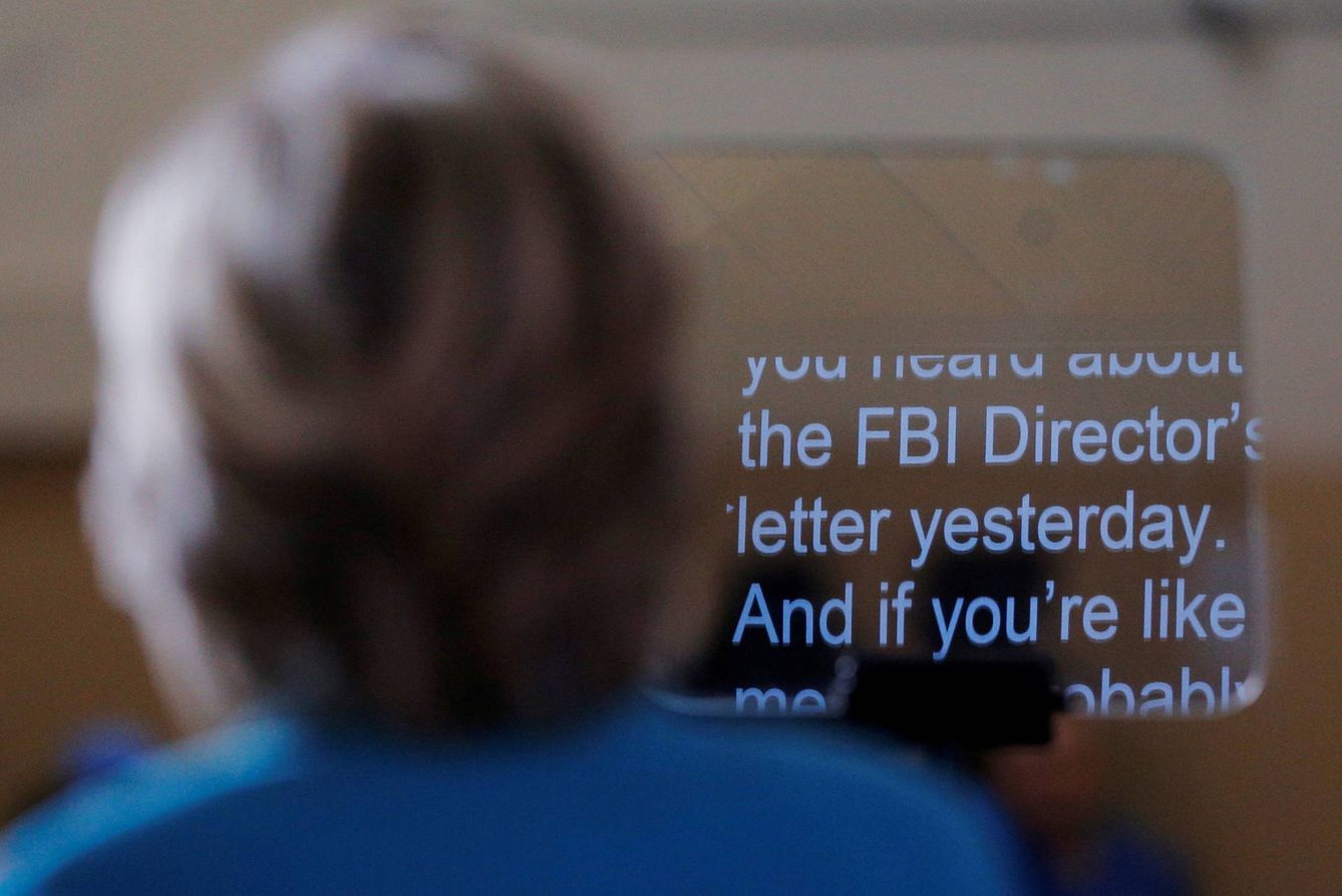 La candidata demócrata Hillary Clinton habla sobre la investigación del FBI en Daytona Beach (Reuters).