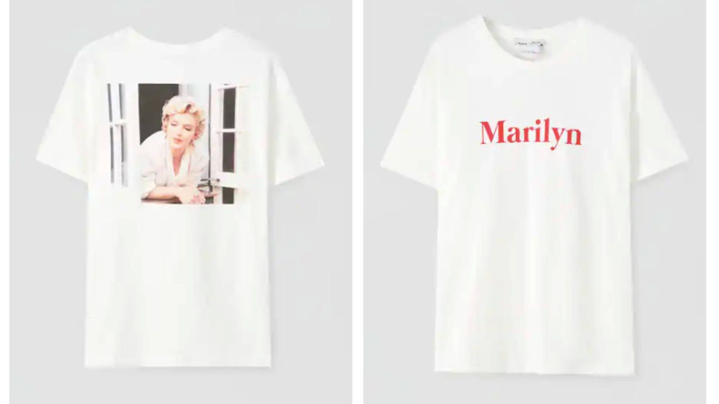 La camiseta de Marilyn Monroe. (Cortesía)