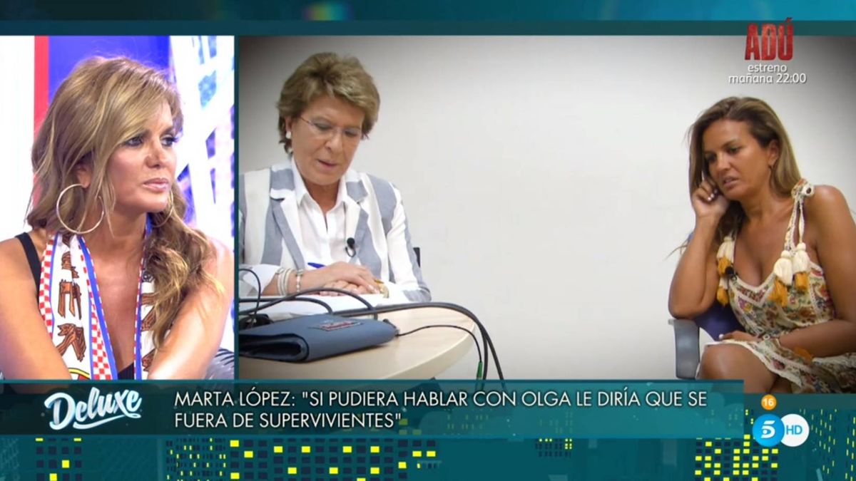 La delicada pregunta sobre Olga que Marta López se ha negado a responder en el 'Deluxe'