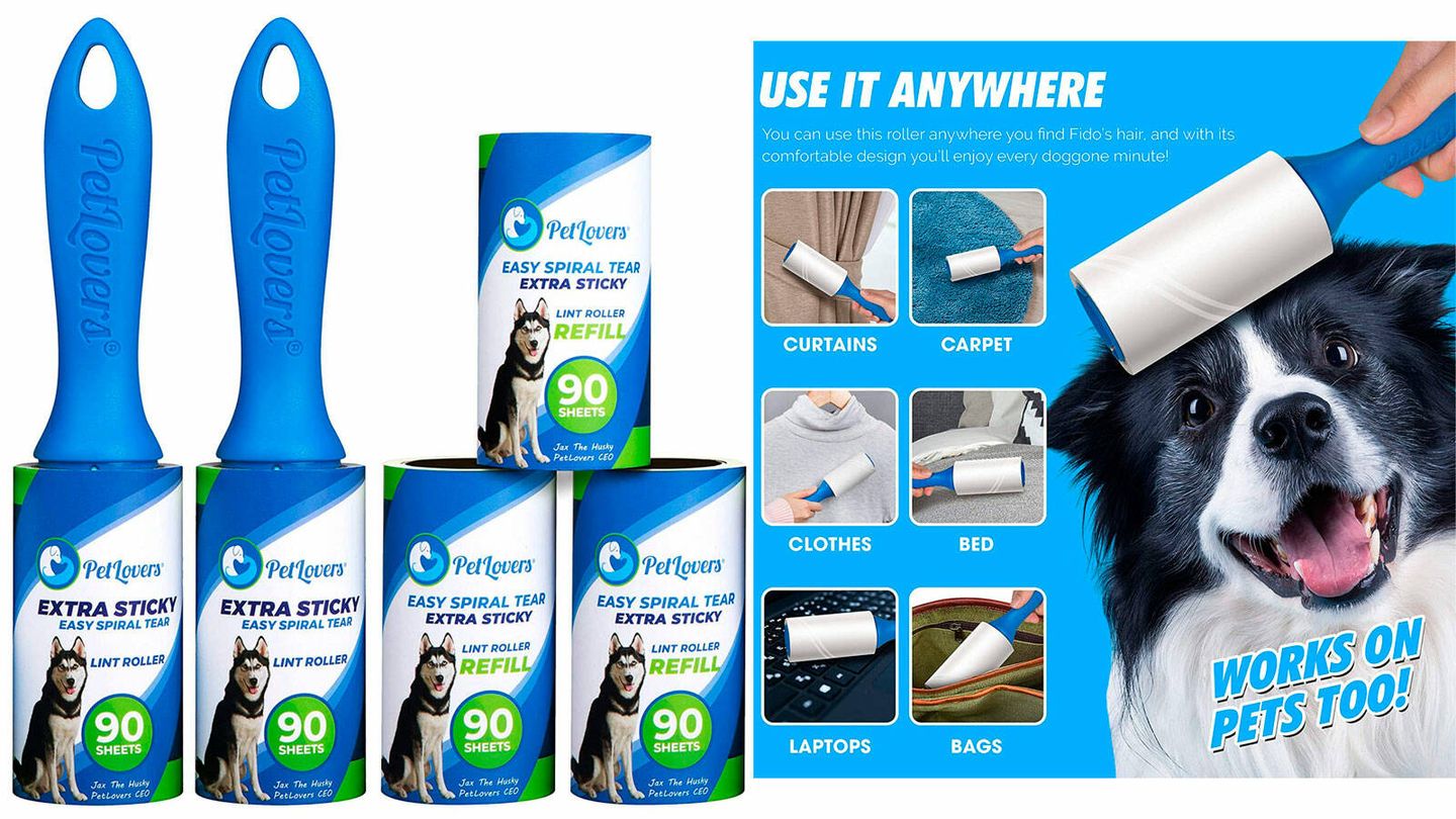 El mejor rodillo quitapelos para mascotas: adhesivo, con rotación 360 y  duradero - Showroom