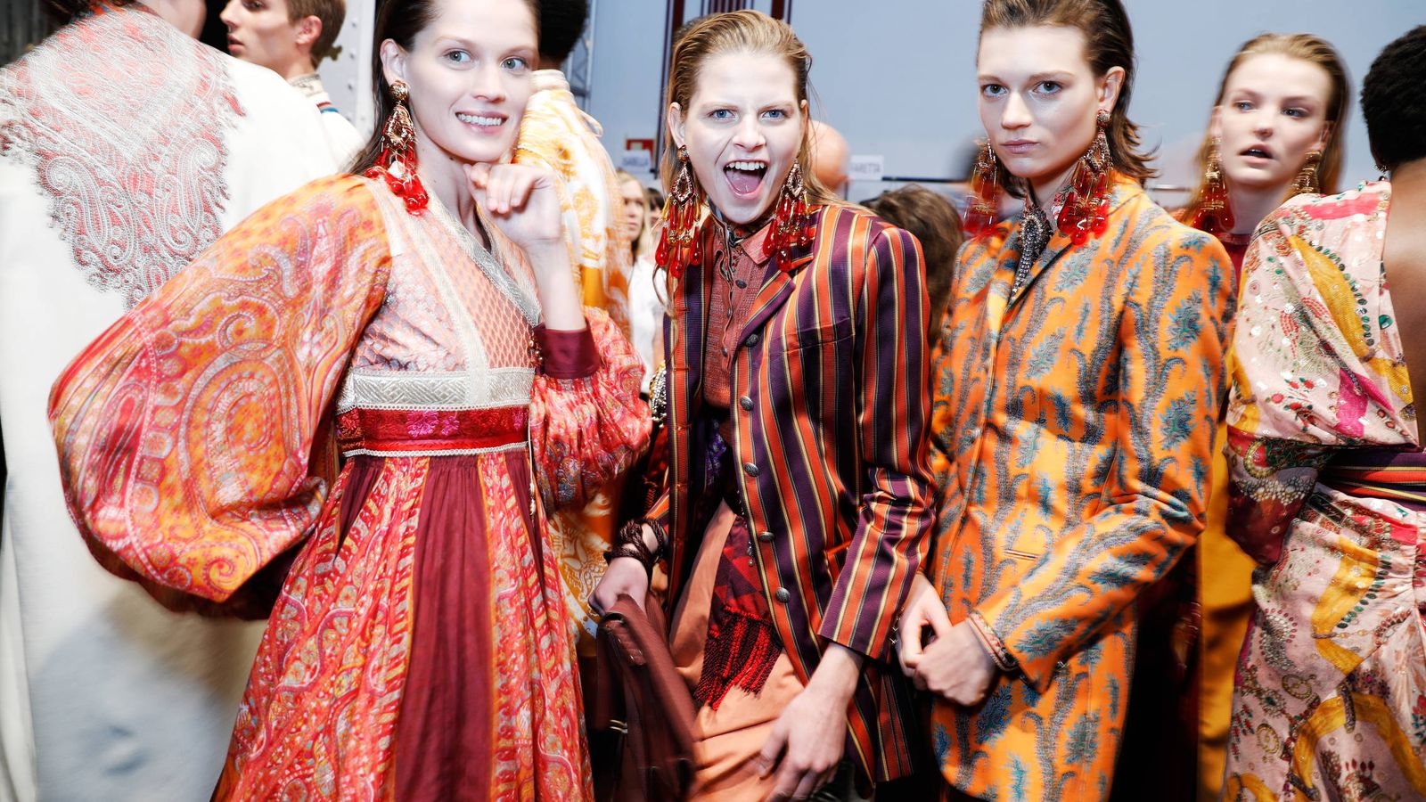 Foto: Backstage de la firma Etro, Semana de la Moda de Milán (Tristan Fewings/Getty Images)
