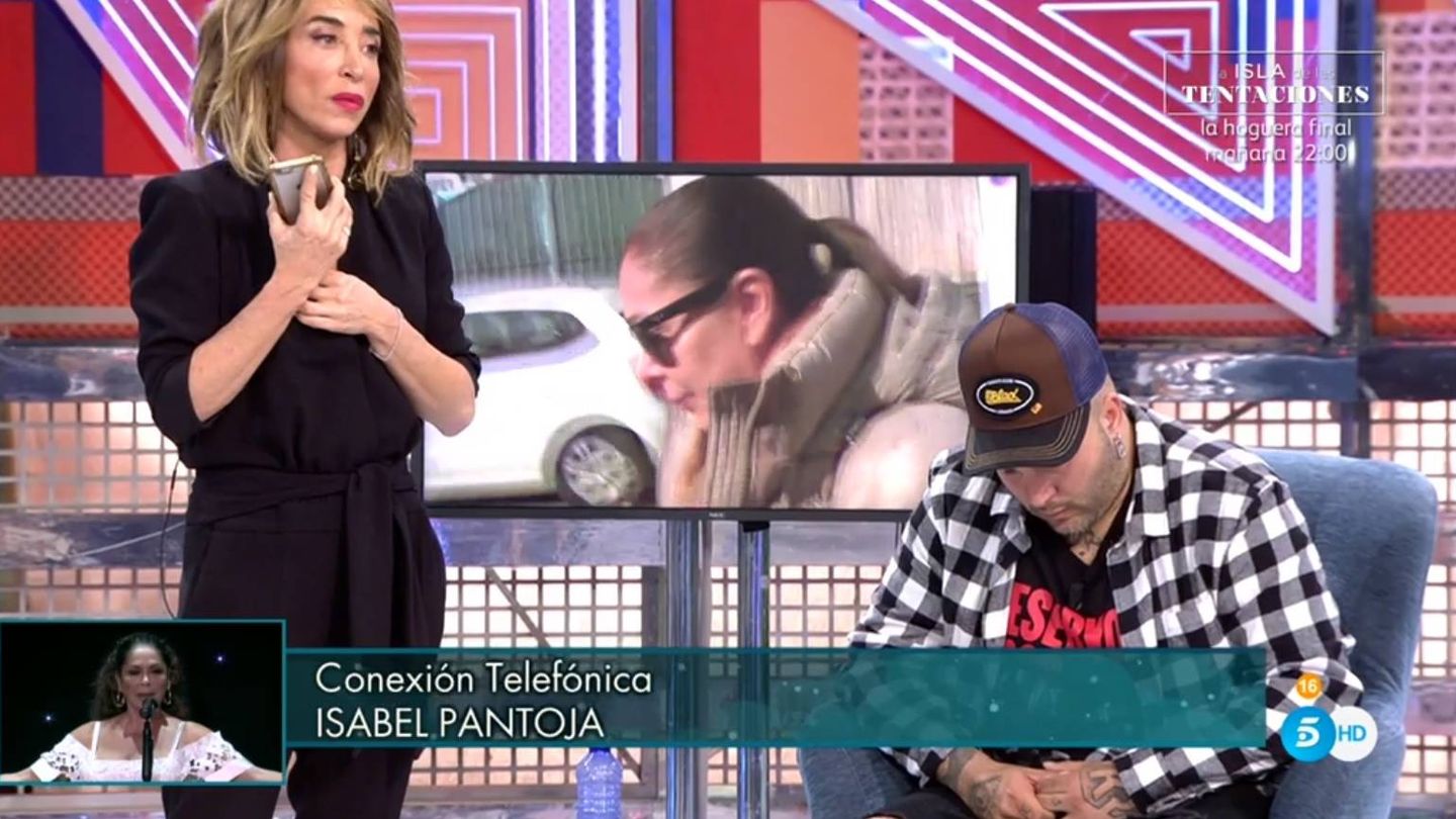 María Patiño y Kiko Rivera, en 'Sábado Deluxe'. (Telecinco).
