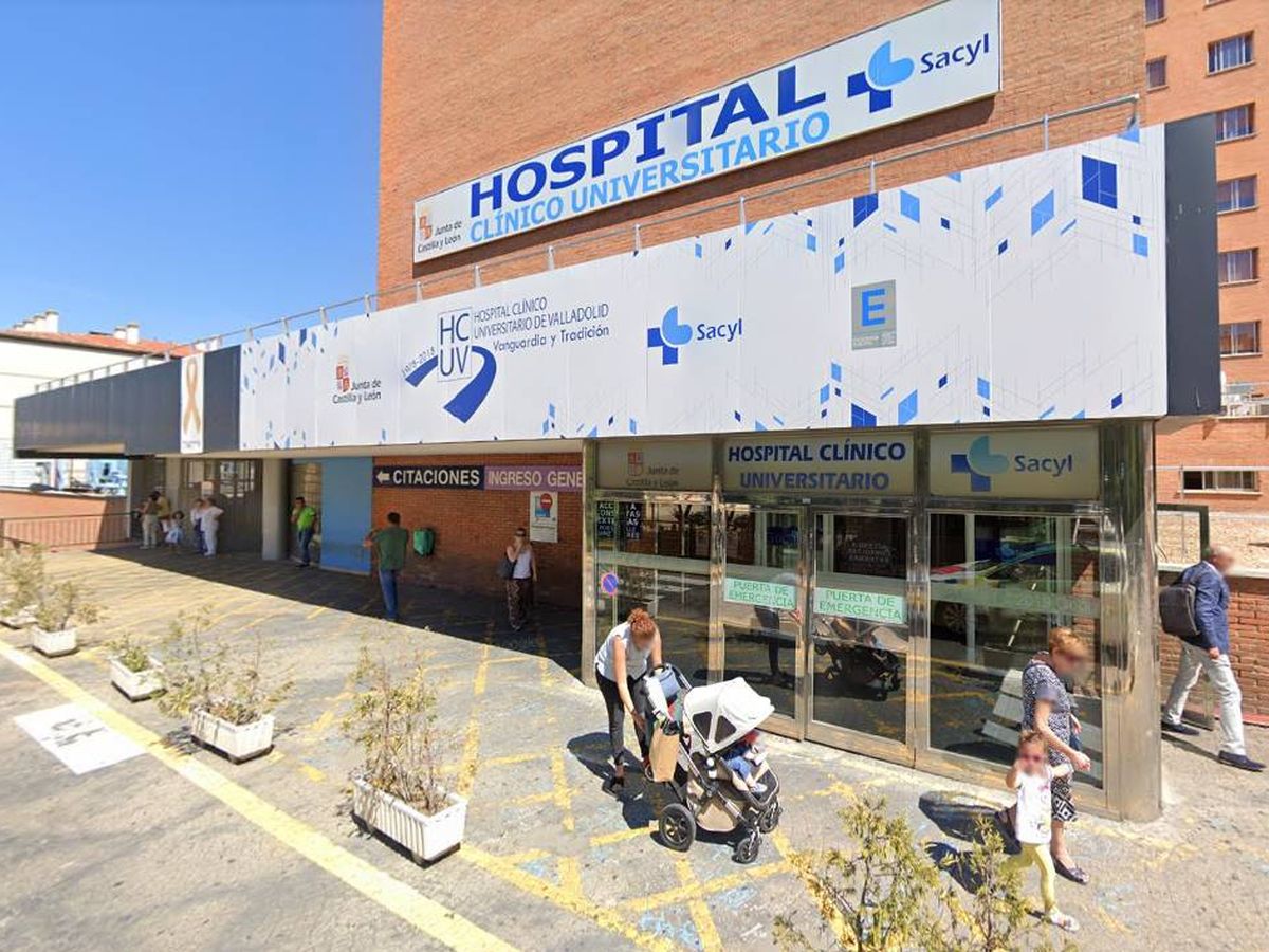 Foto: Hospital Clínico Universitario de Valladolid. Foto: Google Maps