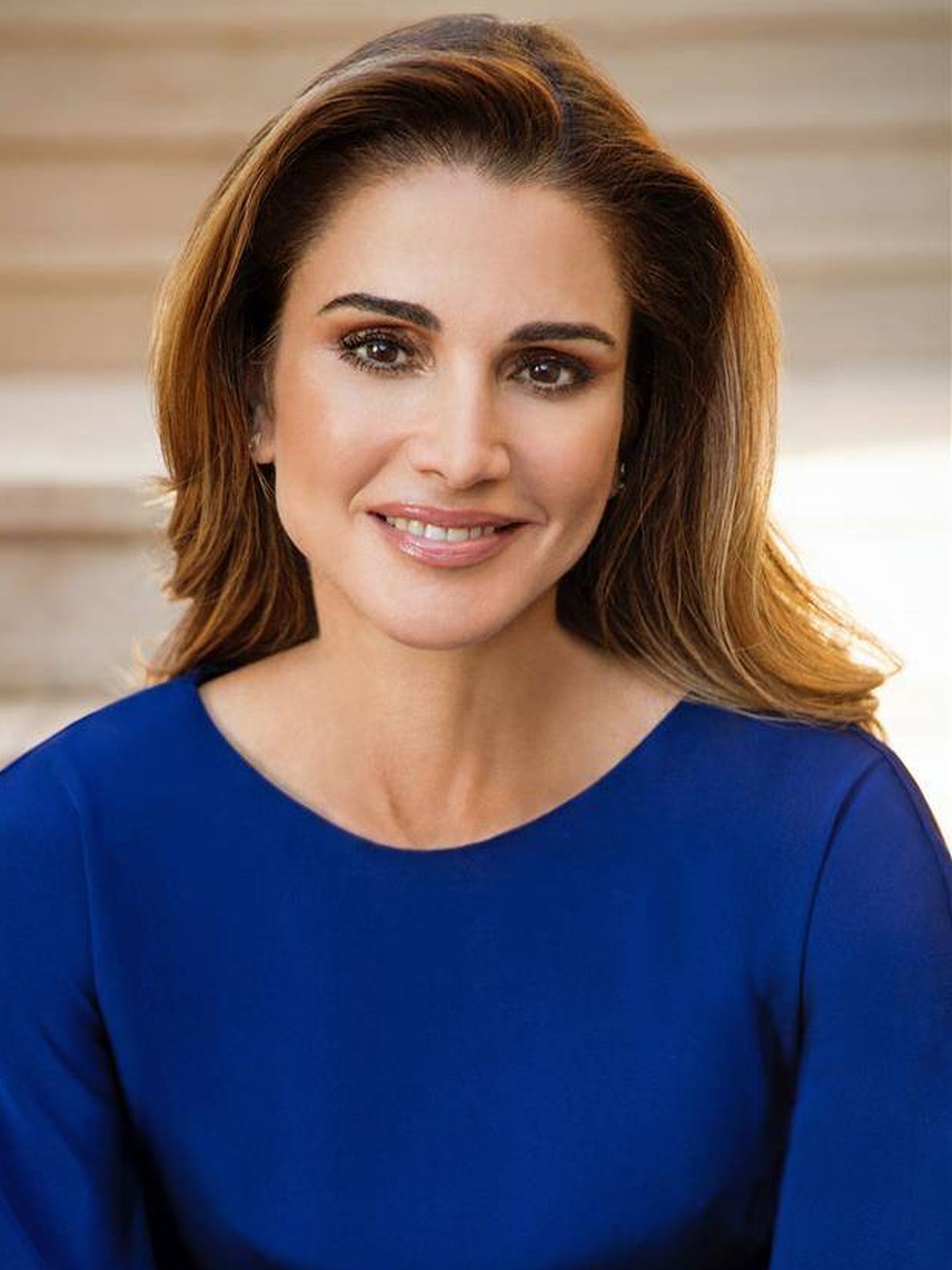La otra imagen de Rania, también guapísima. (Casa Real Jordania)