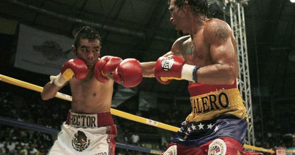 Foto: Edwin Valero, durante una pelea con el mexicano Héctor Velázquez. (EFE)
