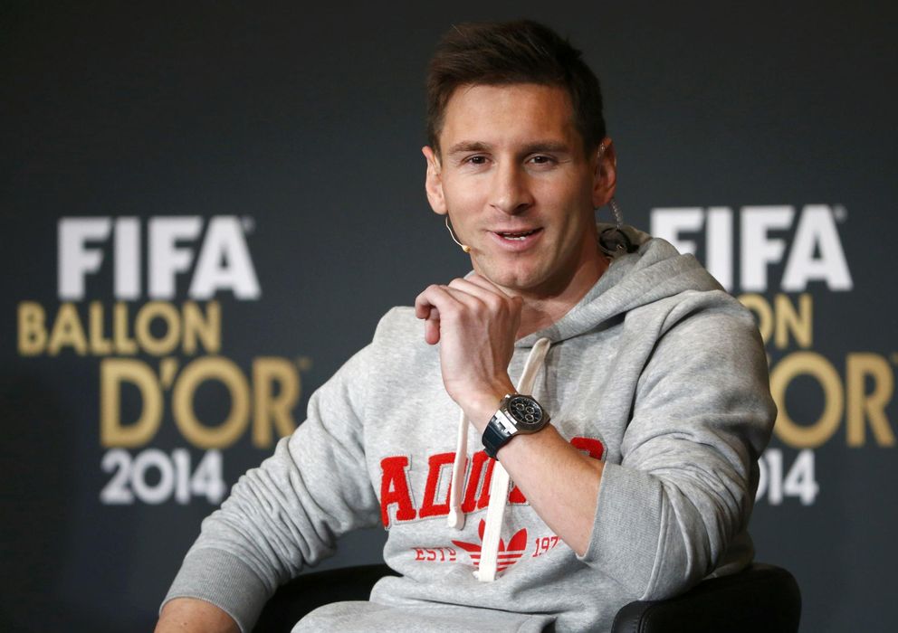 Foto: Messi, en la rueda de Prensa de la FIFA (Reuters).