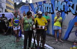 La favela Santa Marta celebra su cambio de cara con el Mundial