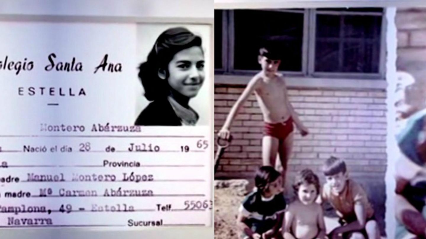 Imágenes de la infancia de Mariló emitidas en el programa