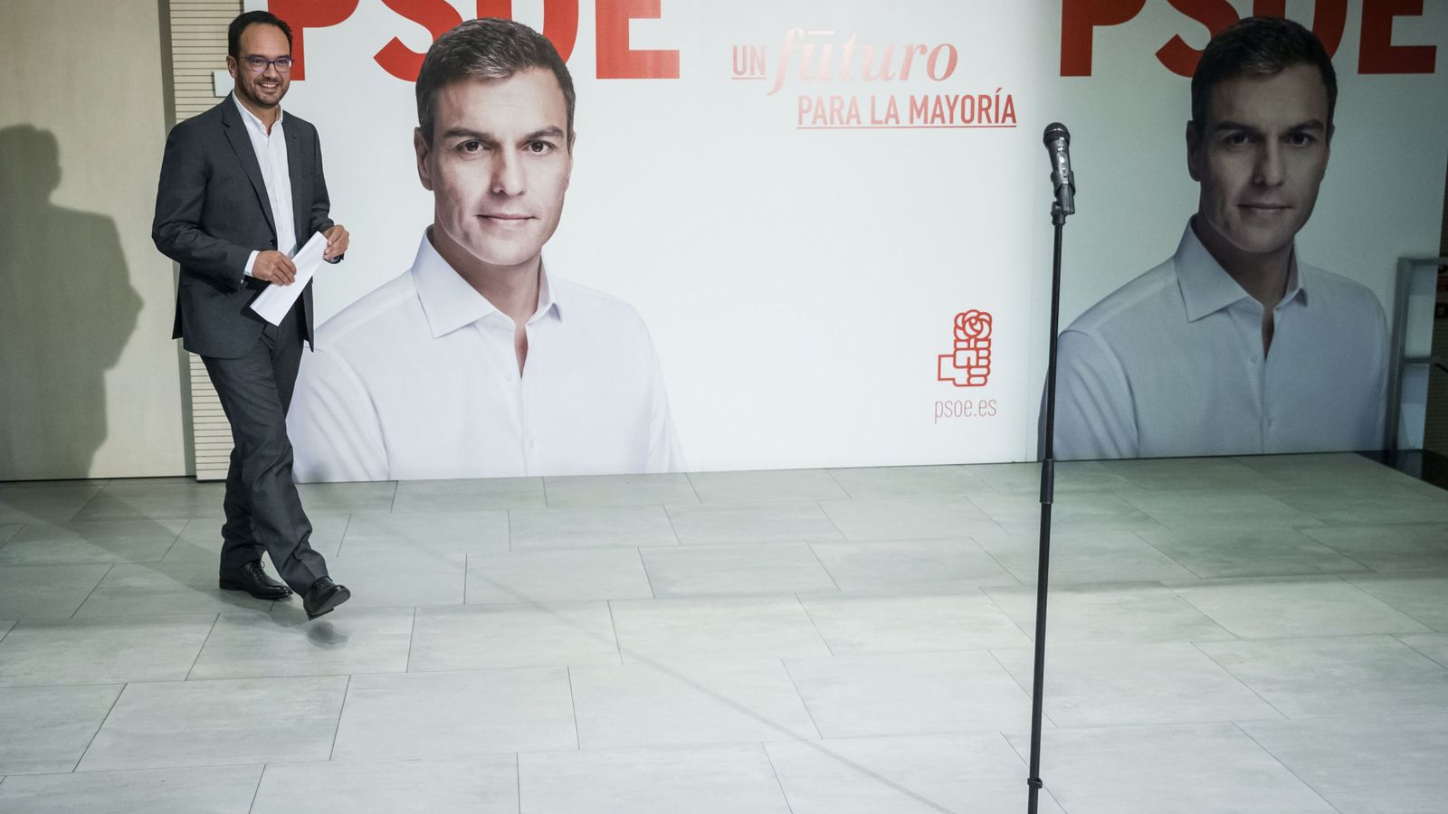 Foto: El portavoz del Comité Electoral del PSOE, Antonio Hernando (EFE)