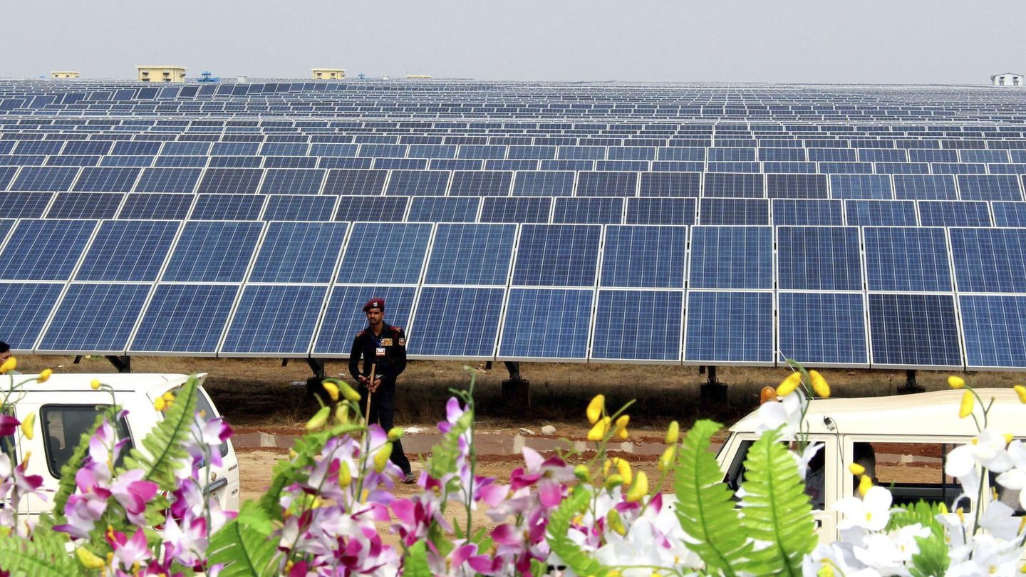 Planta de energía solar Bhagwanpur. (Efe)