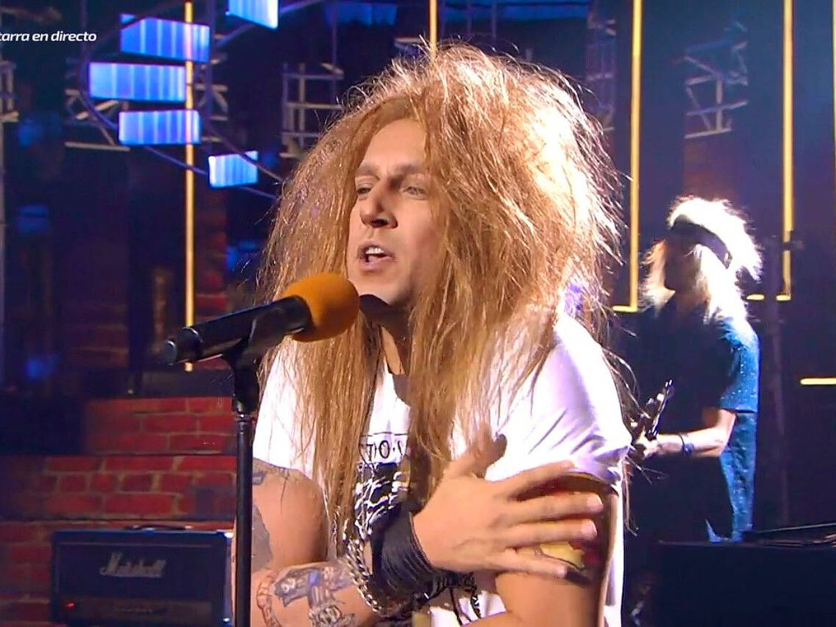Foto: Jadel imita a los Guns N' Roses en 'Tu cara me suena'. (Atresmedia)
