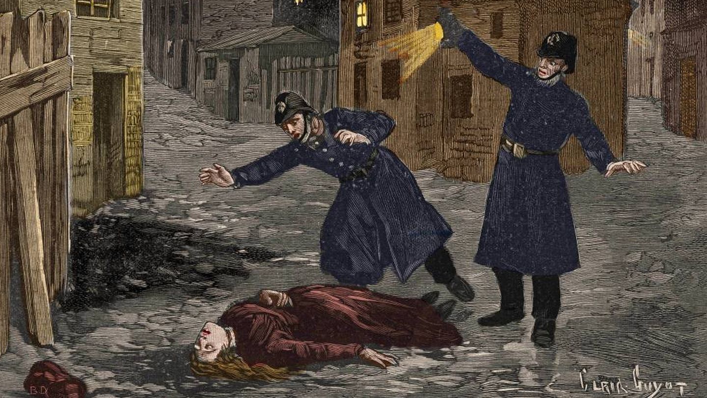 La policía de Scotland Yard descubre el cadáver de Mary Jane Kelly, la última víctima de Jack el Destripador.