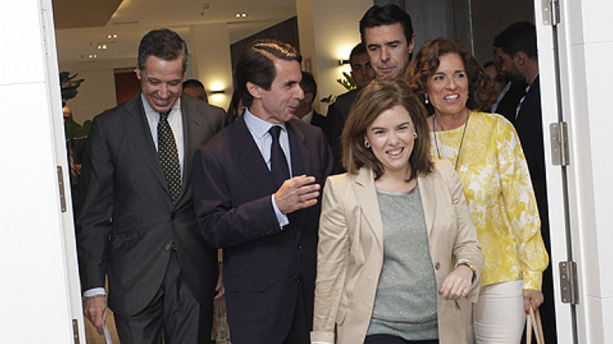 Aznar pone fin a la guerra en el PP en presencia de la vicepresidenta