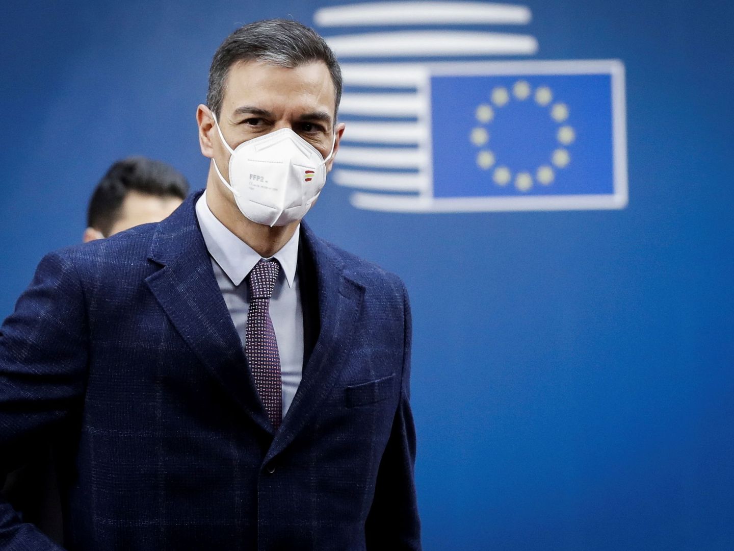 Sánchez a su llegada a una reunión del Consejo Europeo en Bruselas. (Reuters)