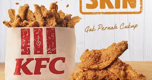 Foto: Así se anuncian las pieles de pollo fritas de KFC en las redes sociales (Foto: KFC)
