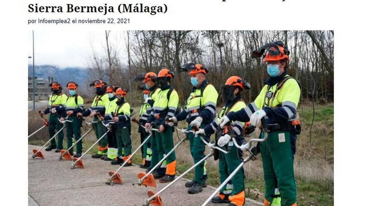 Ofertan trabajos en Sierra Bermeja después de que la Junta prescinda de 600 especialistas