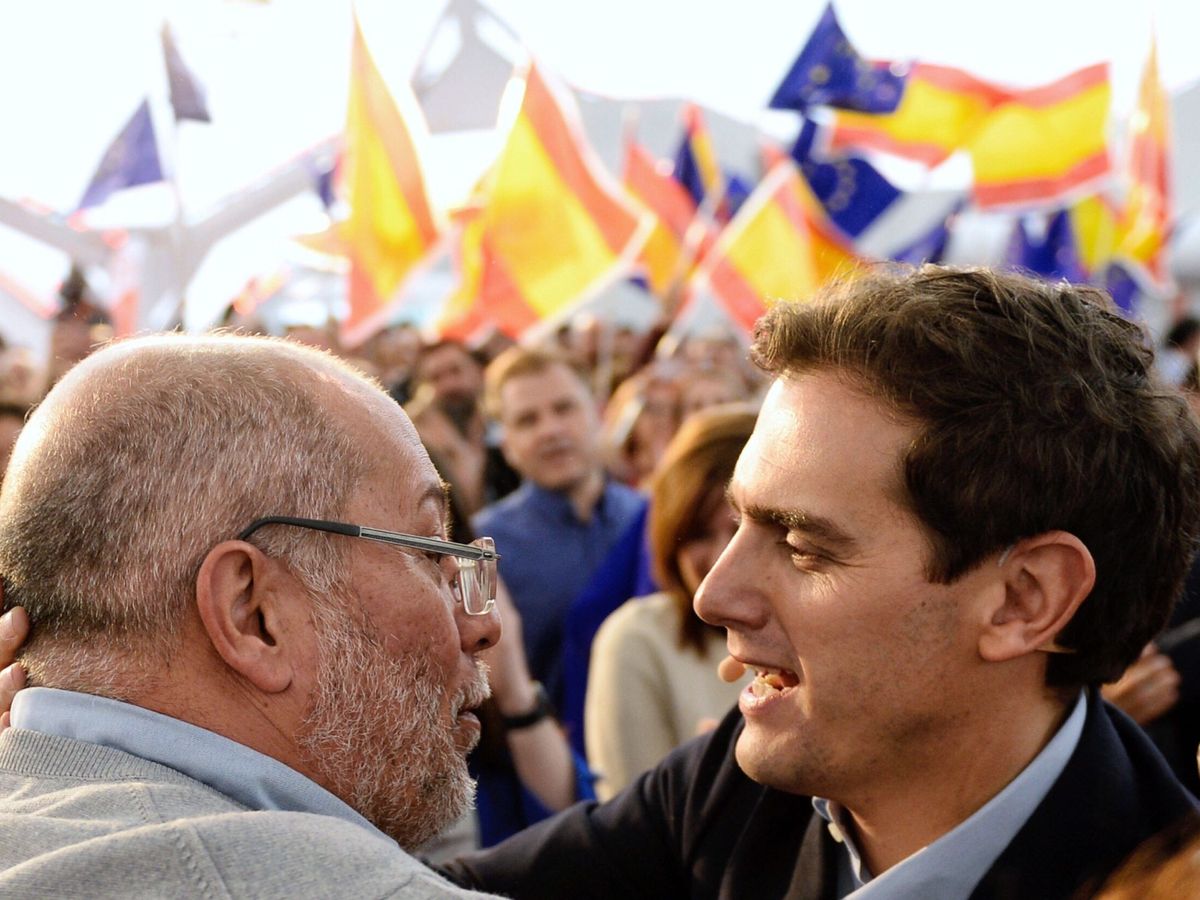 Foto: Rivera e Igea en la campaña de 2019. (EFE)