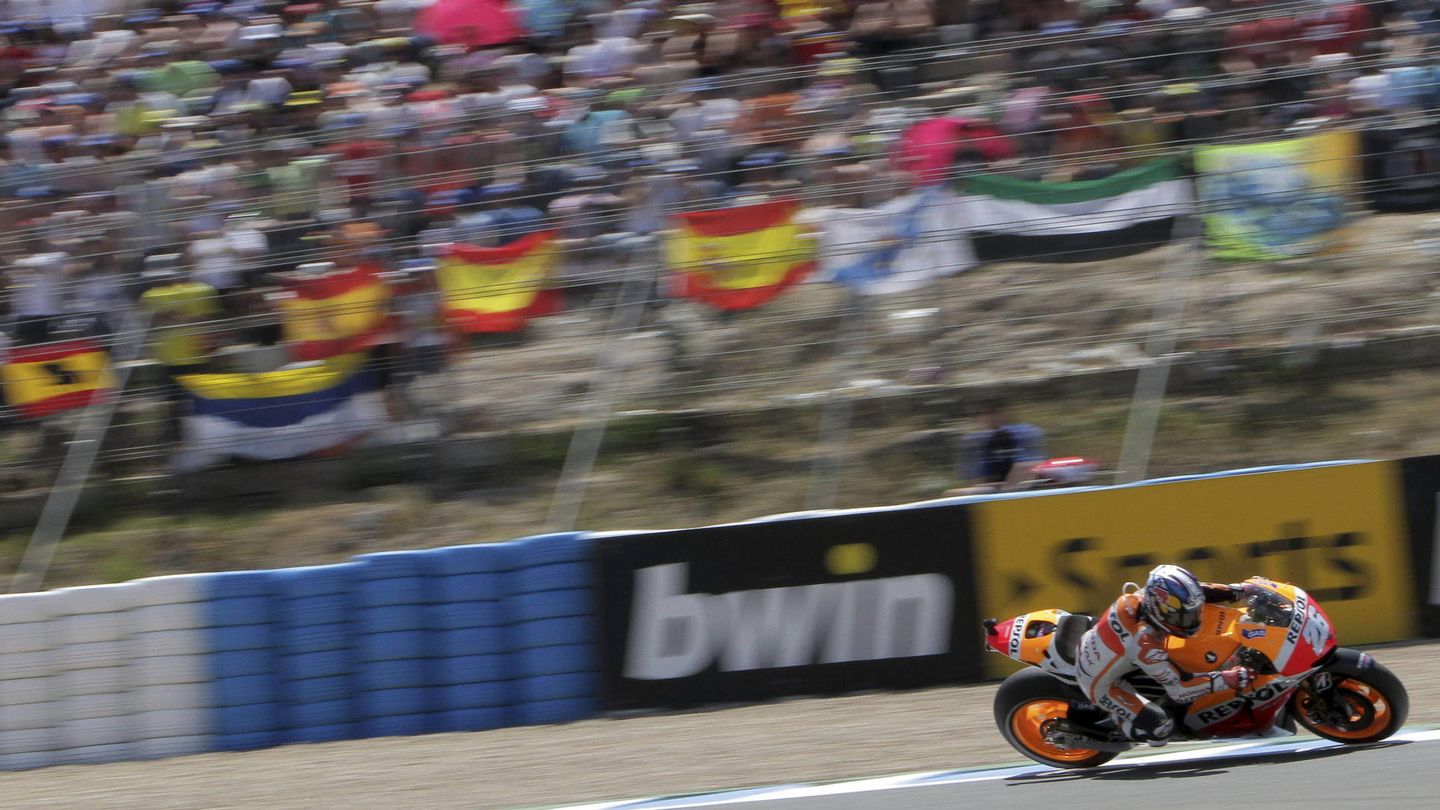 Dani Pedrosa durante el Gran Premio de España de 2013 (Efe).