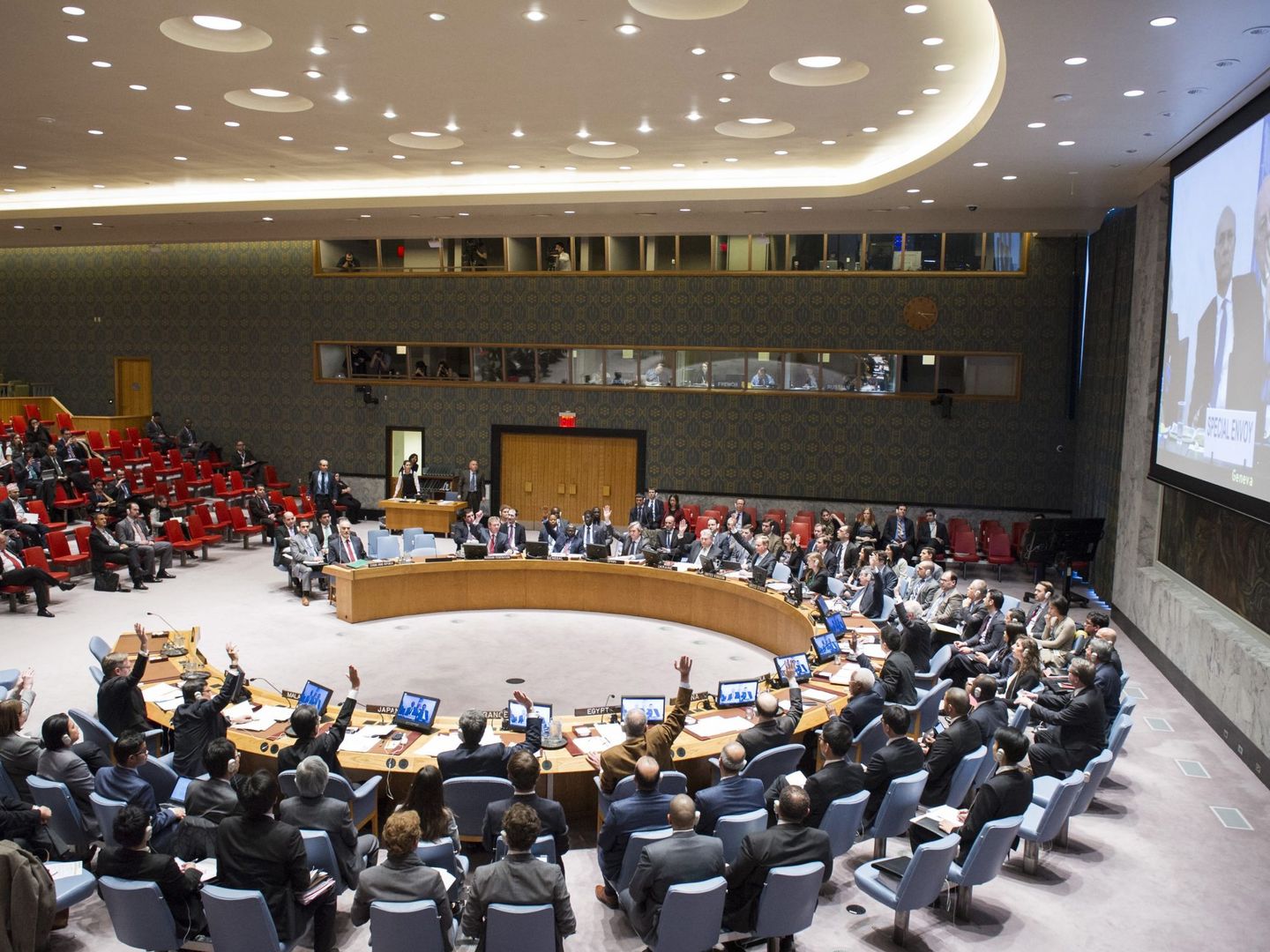 Reunión del Consejo de Seguridad de la ONU, en febrero de 2016. (EFE)