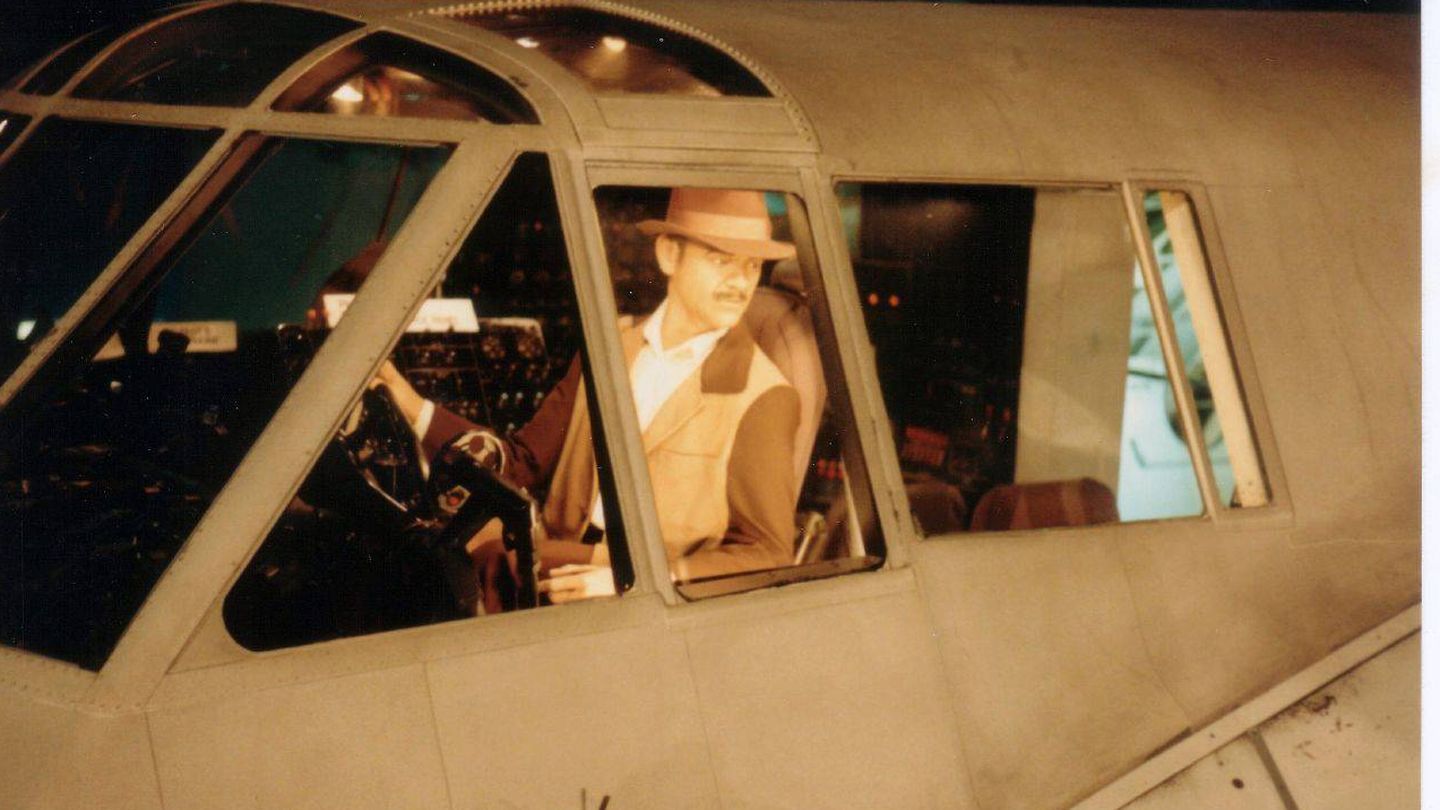Un maniquí de Hughes en el 'Spruce Goose' en el Evergreen Aviation Museum. (Wikimedia)