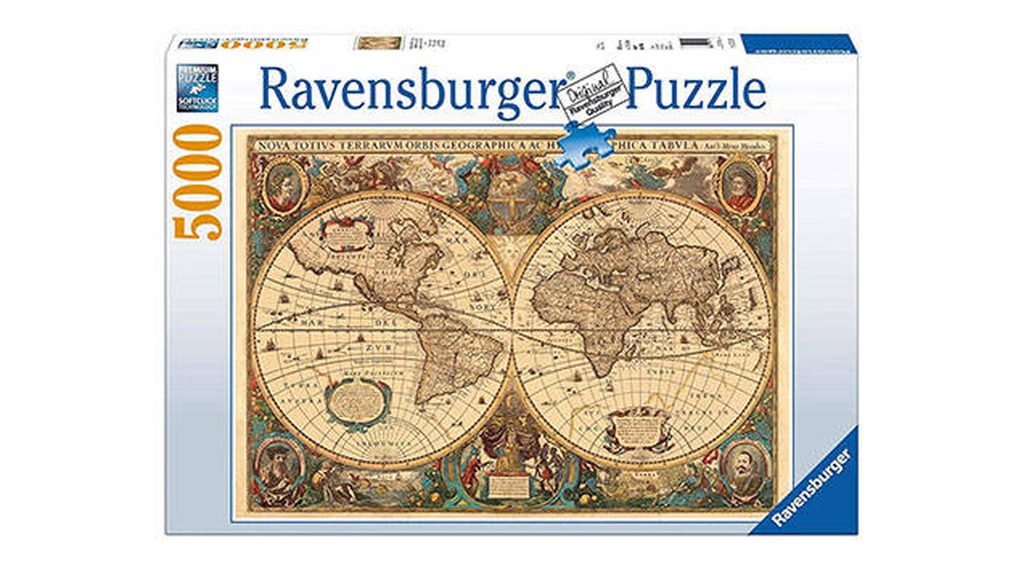 Puzzle Mapamundi antiguo de 5000 piezas