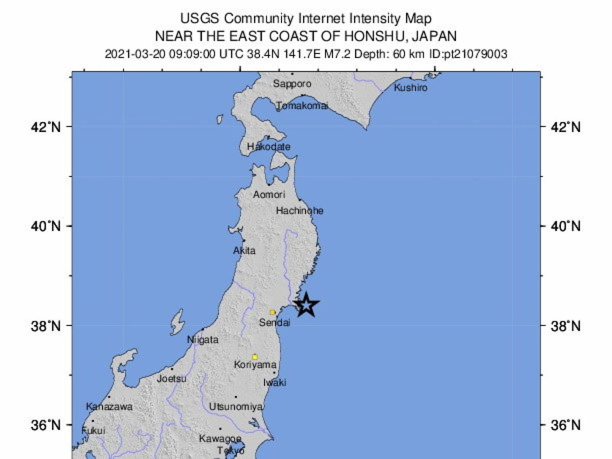 Foto: 7.2 earthquake hits near the east coast of honshzu, japan