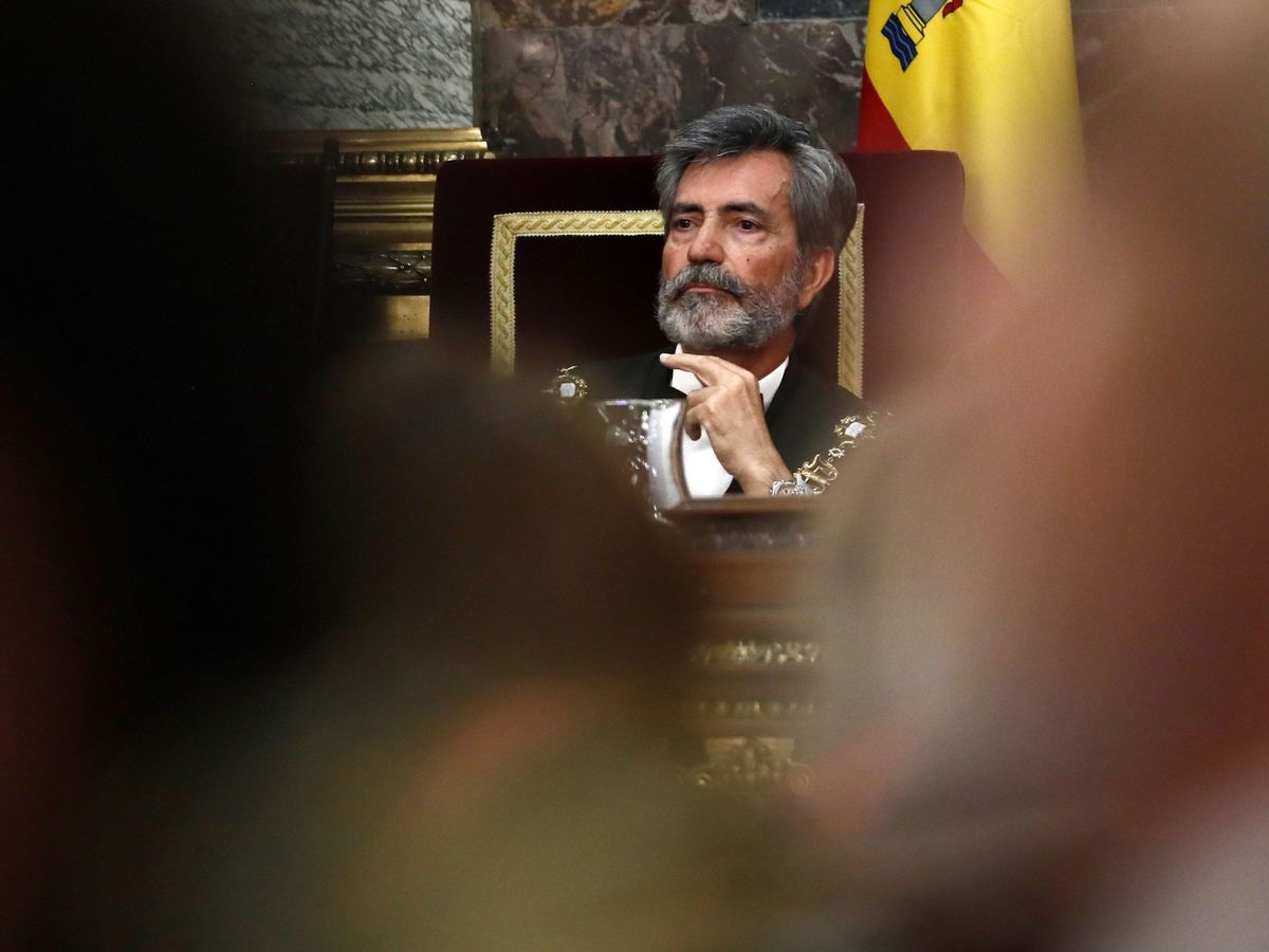 Foto: Carlos Lesmes, presidente del CGPJ y el TS, en la apertura del año judicial de 2019. (EFE/Mariscal)