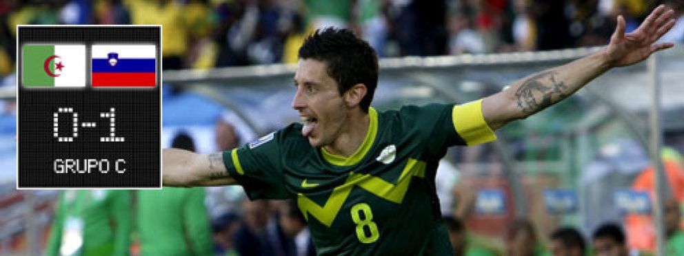 Foto: Eslovenia se impone 0-1 a una Argelia víctima de sus propios errores