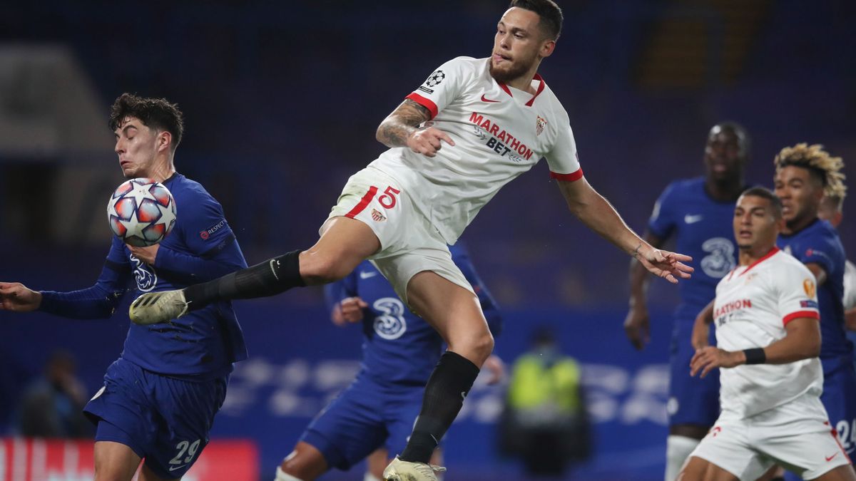 El Sevilla presenta sus credenciales para la Champions en Stamford Bridge (0-0)