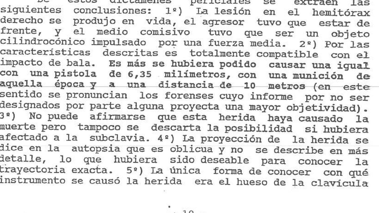 Fragmento del voto particular de la juez De la Vega Llanes en la sentencia de 1996