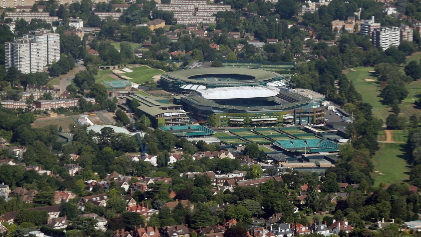 Instalaciones del All England Lawn Tennis & Croquet Club de Wimbledon. (Getty)
