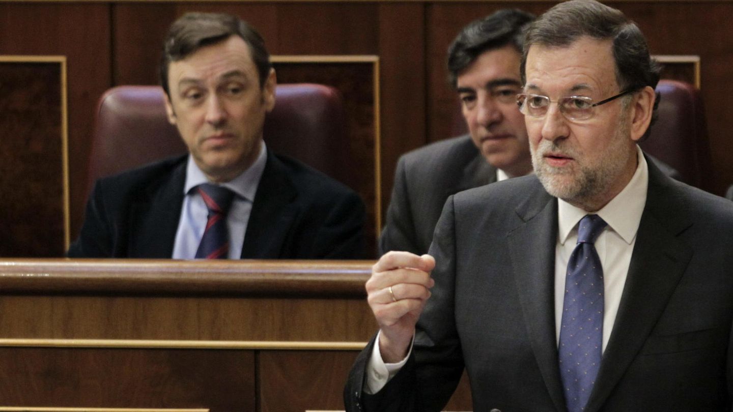 Mariano Rajoy durante la sesión de control (Efe)