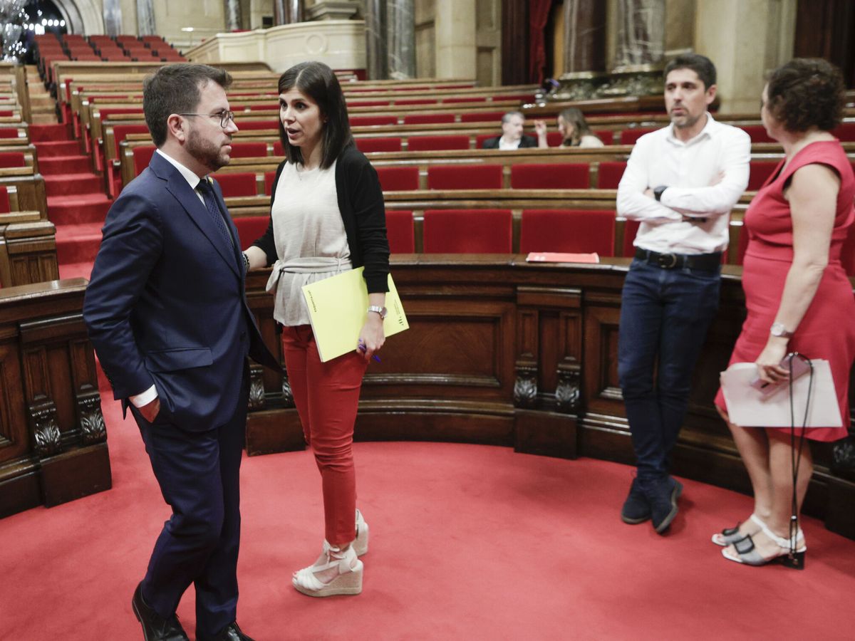Foto: Pleno del Parlamento de Cataluña. (EFE)