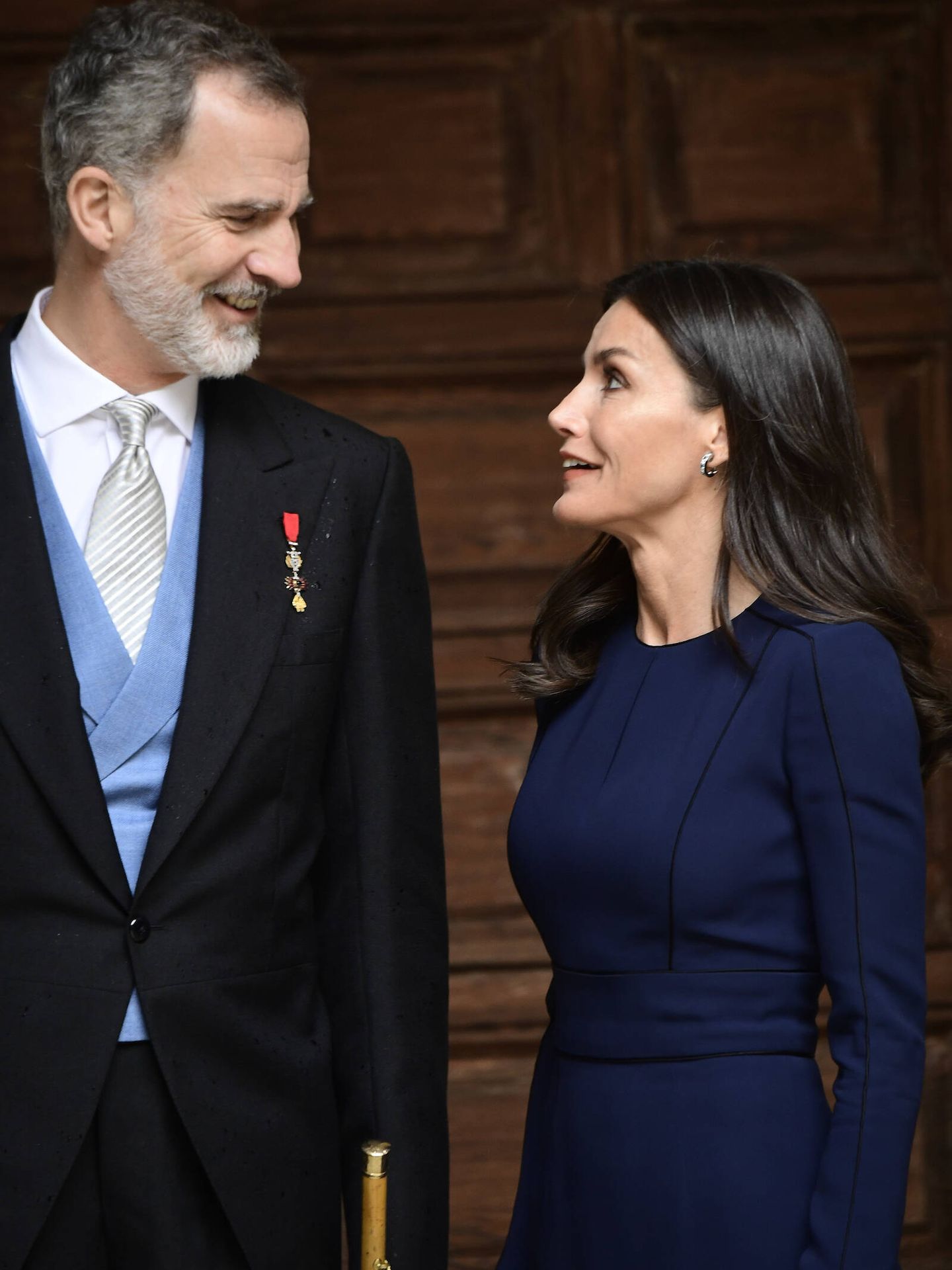 Don Felipe y doña Letizia, en el Premio Cervantes. (LP)