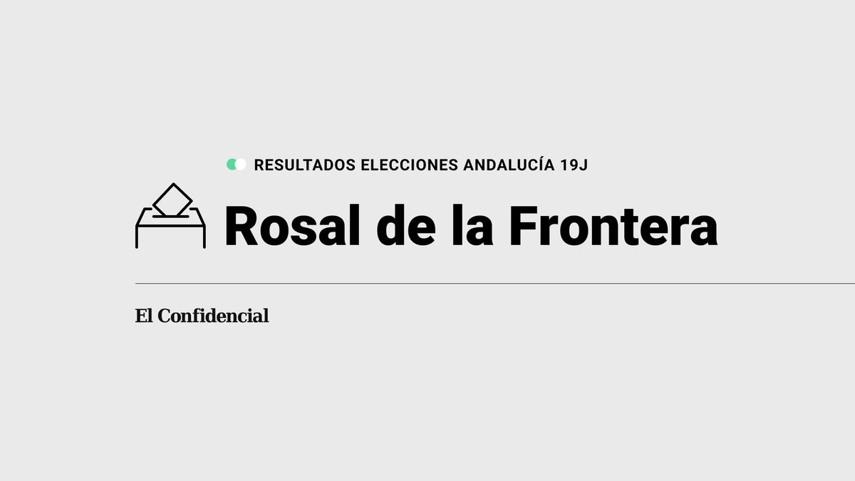 Resultados en Rosal de la Frontera de elecciones Andalucía: el PP, partido con más votos