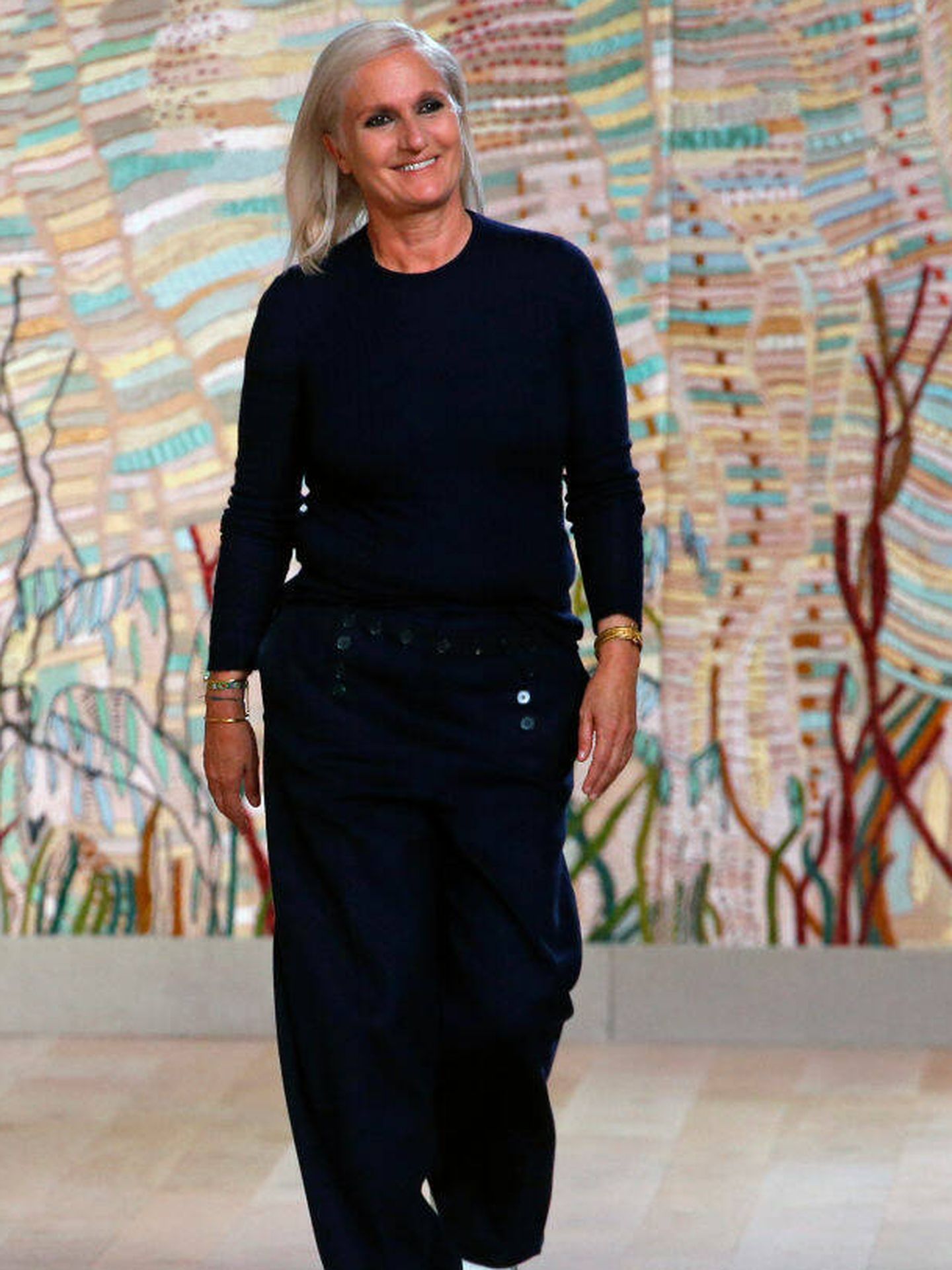 Maria Grazia Chiuri, directora creativa de Dior, dio sus primeros pasos de la mano de Chiara Boni. (Getty)