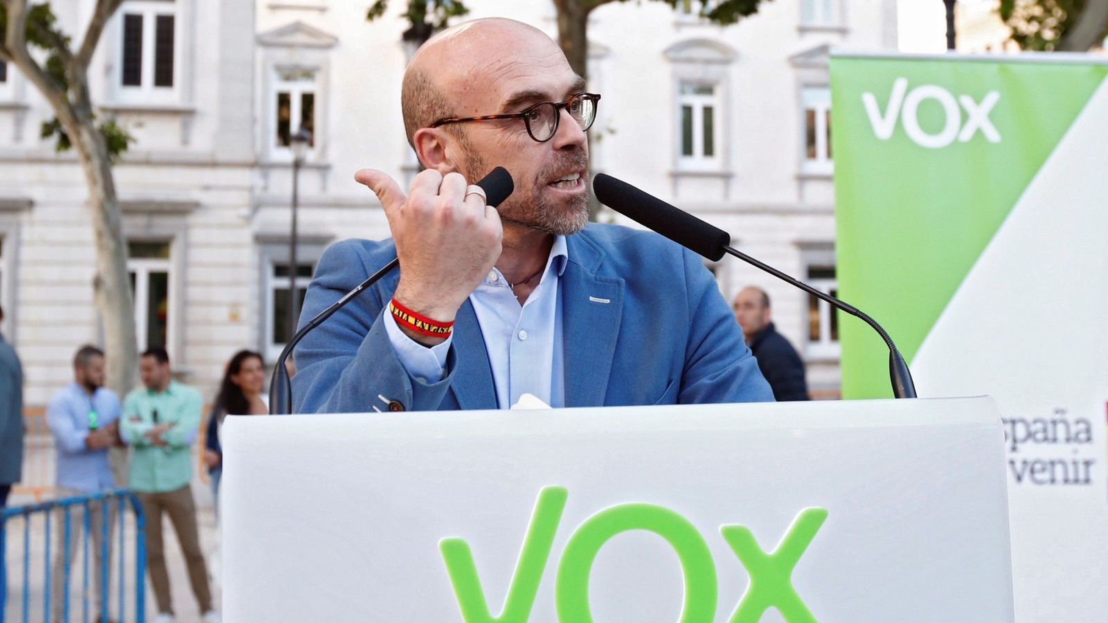 Foto: Jorge Buxadé, número uno de Vox en el Parlamento Europeo. (EFE)