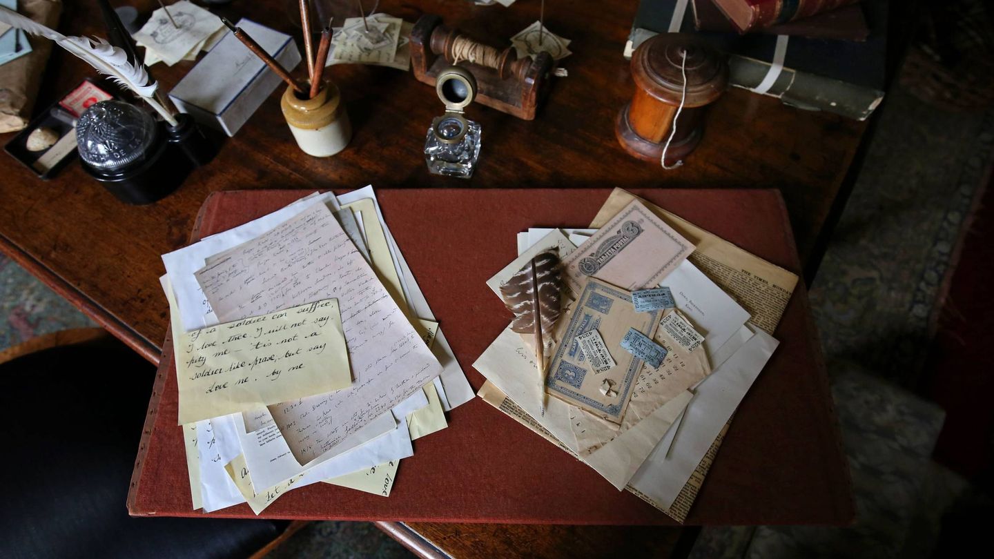 Cartas en el estudio de Charles Darwin en Kent. (Cordon Press)