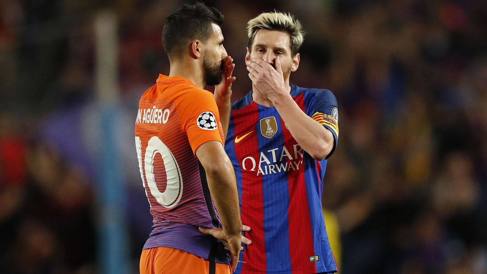 Foto: Messi y Agüero, amigos de toda la vida (John Sibley/Reuters).