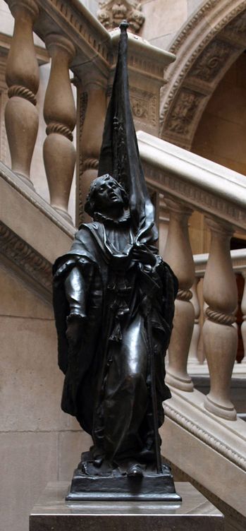 Estatua de Rafael Casanova por Rossend Nobas. (Dominio público)
