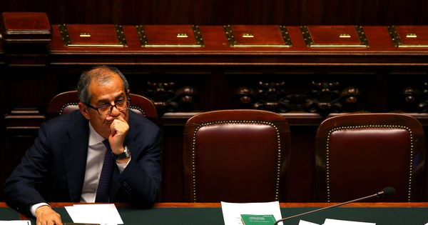 Foto: Giovanni Tria, ministro de Finanzas italiano. (Reuters)