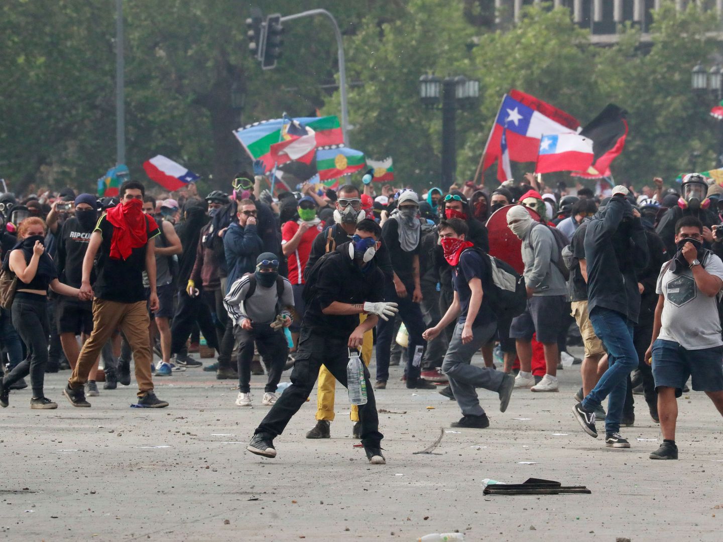 Protestas contra el gobierno de Chile en 2019. (REUTERS)