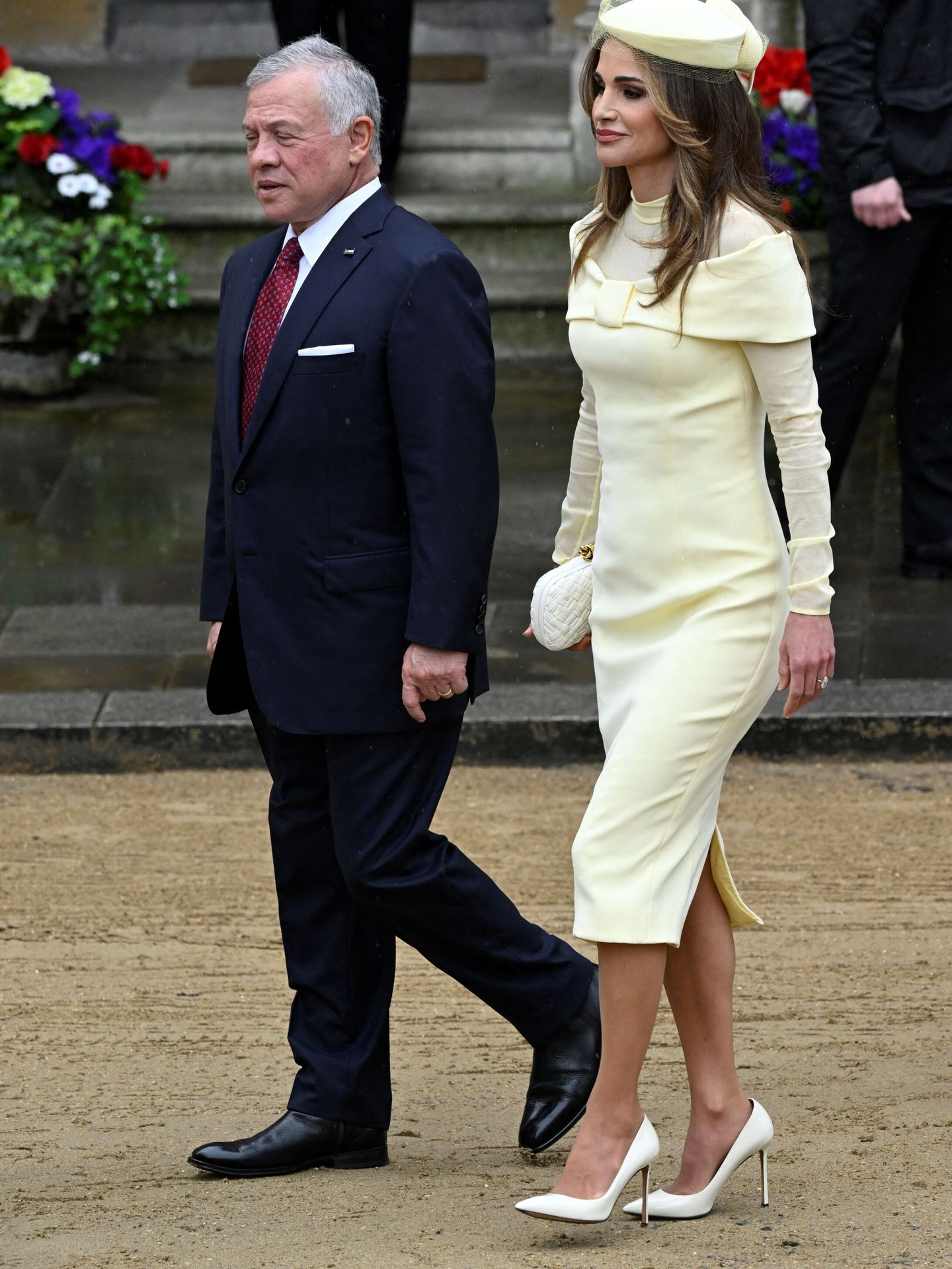 Rania y su marido, el rey Abdalá de Jordania. (Reuters/Pool/Toby Melville)
