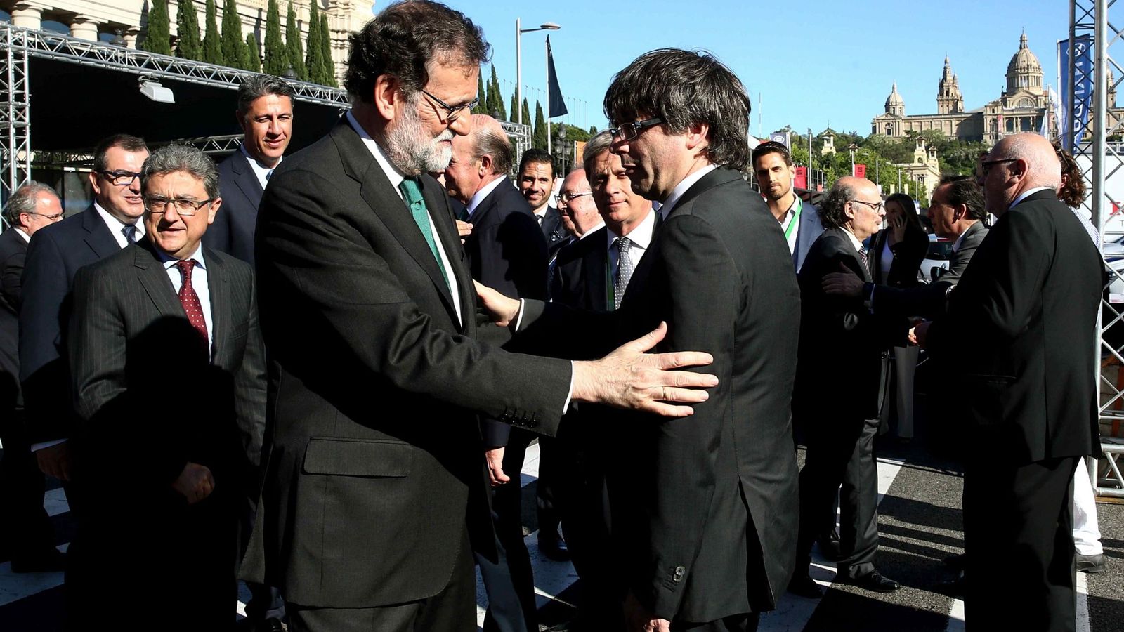 Foto: Mariano Rajoy y Carles Puigdemont en mayo. (EFE)